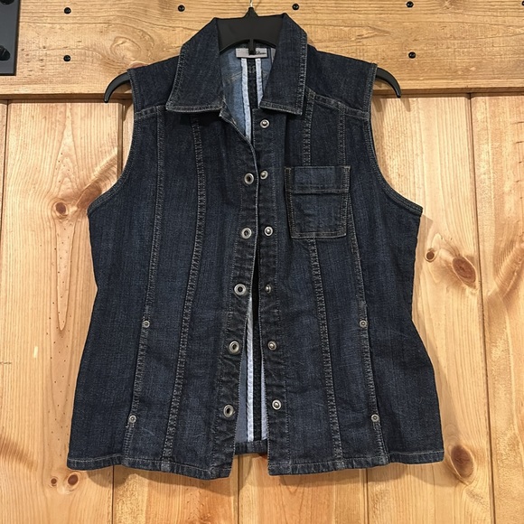 Chicos platinum denim vest - Picture 2 of 4
